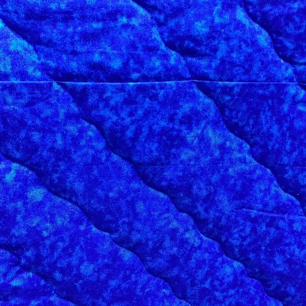 NWT. Hand Crafted Blue Butterflies Lap Quilt
